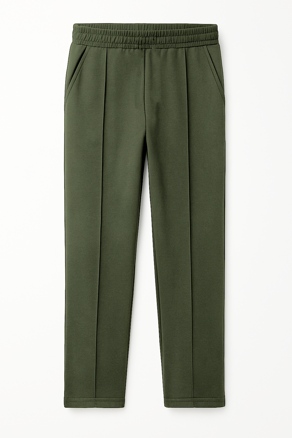 IVAR® Olive Green Fleece Pleated Pants