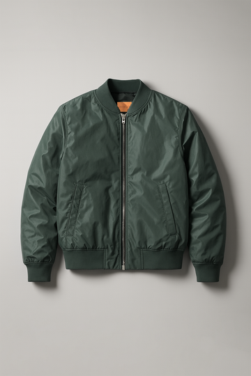 IVAR® Olive Green Windshell Bomber Jacket