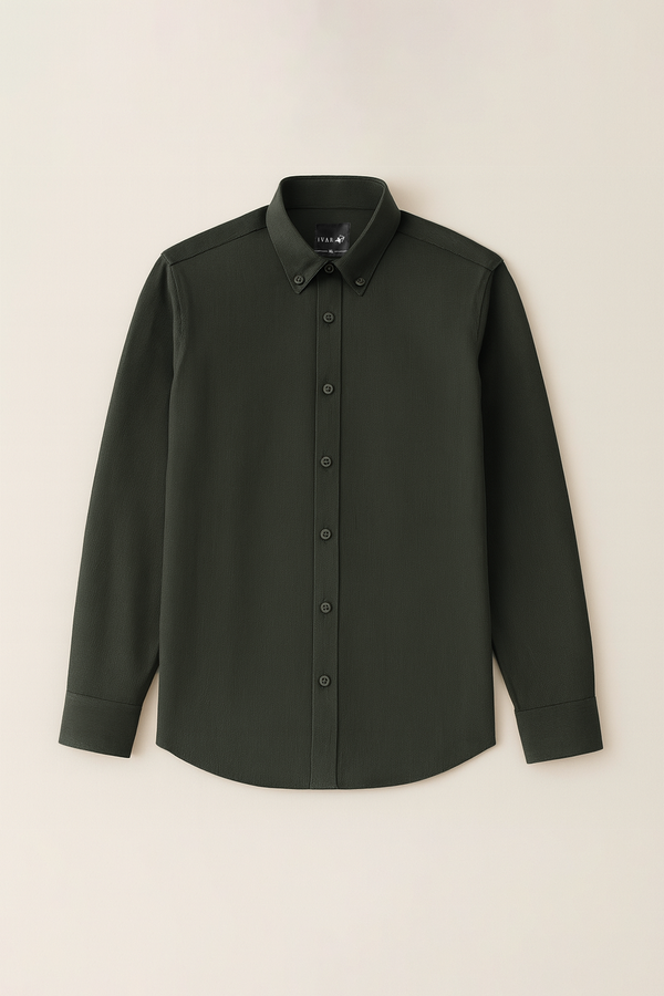 IVAR® Non Iron Olive Green Shirt