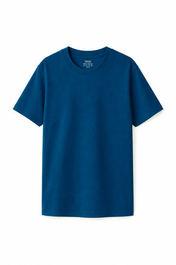 IVAR Ink Blue Oversized Tshirt - Front Flat Lay - IVAR Clothing