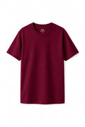 IVAR Maroon Oversized Tshirt - Front Flat Lay - IVAR Clothing