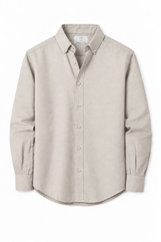 IVAR Olive Oxford Shirt - Front View - IVAR Clothing