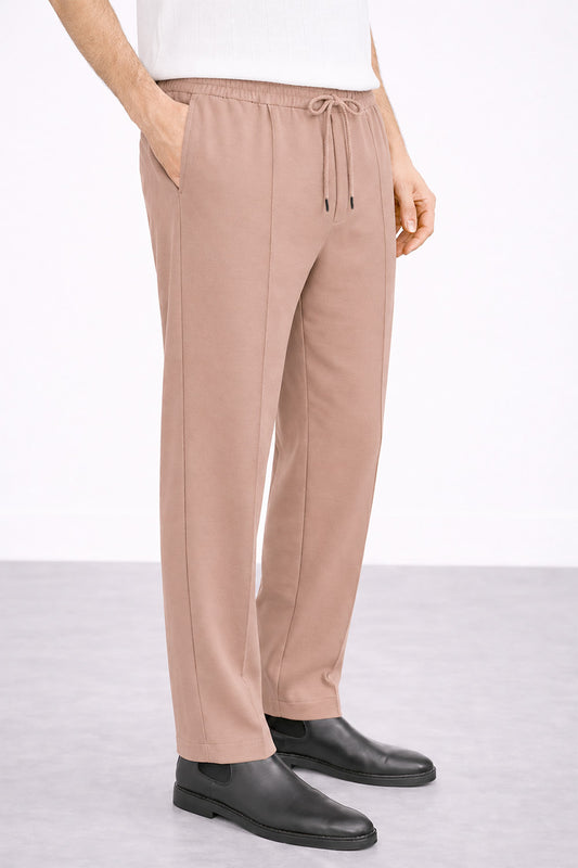 IVAR® Peach Stapered Knitted Pants