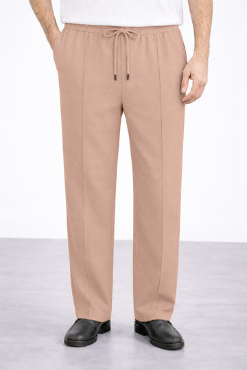 IVAR® Peach Stapered Knitted Pants