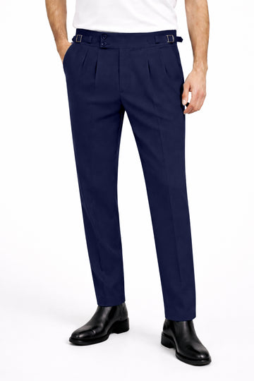IVAR® Eclipse Blue Pleated Gurkha Pants