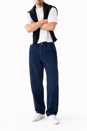 IVAR® Dark Blue Rail Denim Joggers