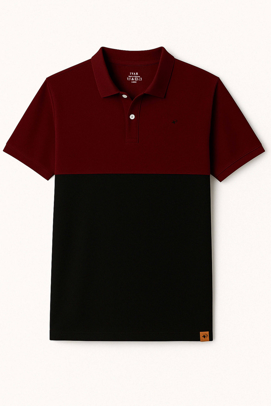 IVAR® Red & Black Duo Tone Polo