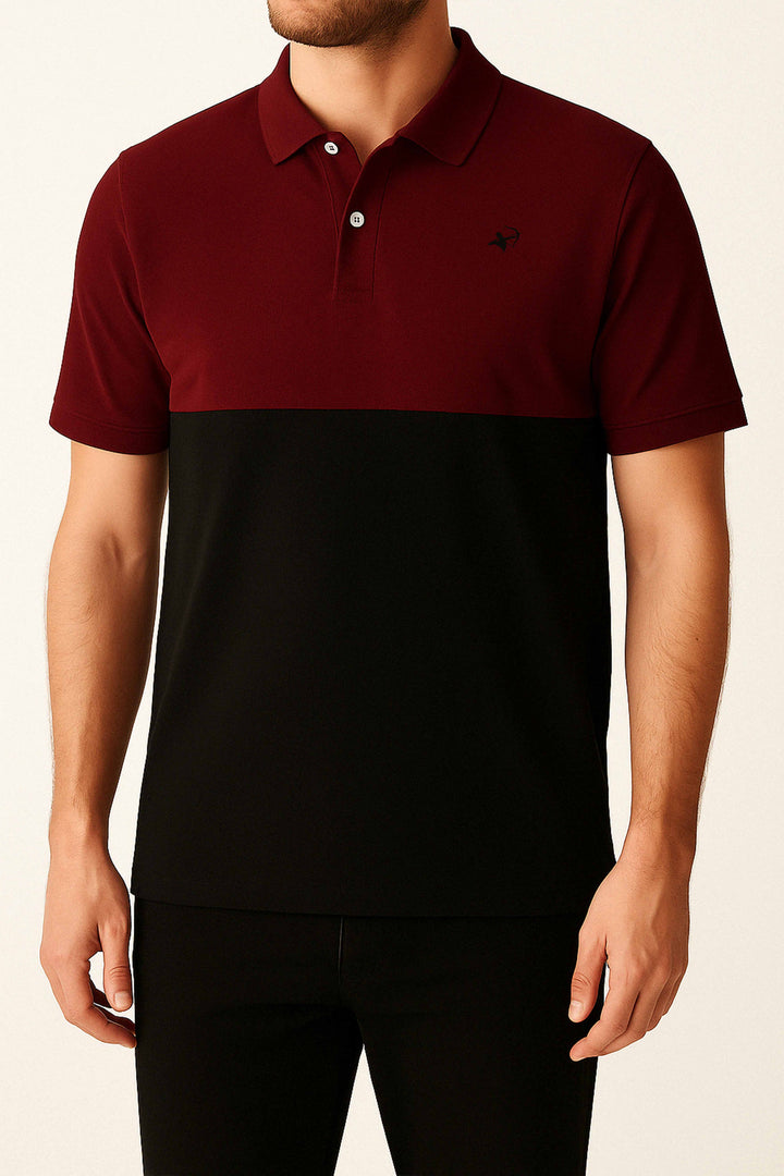 IVAR® Red & Black Duo Tone Polo
