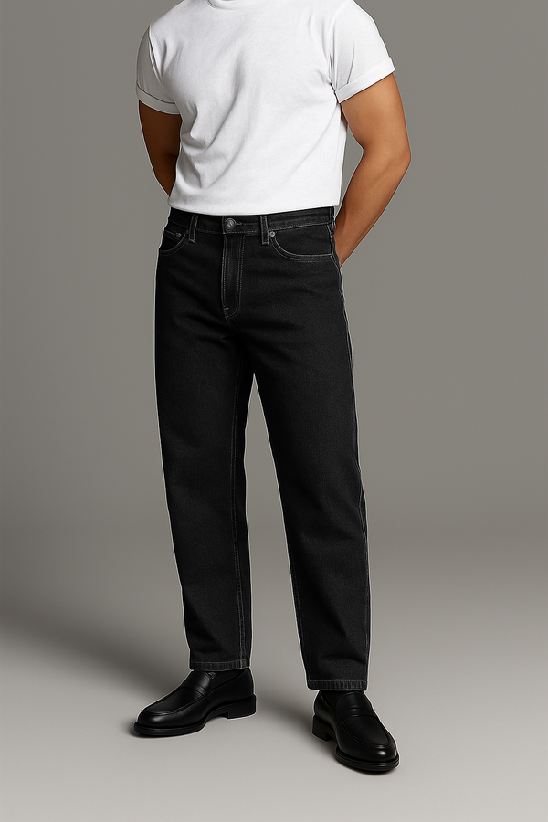 IVAR® Black Relaxed Fit Denim
