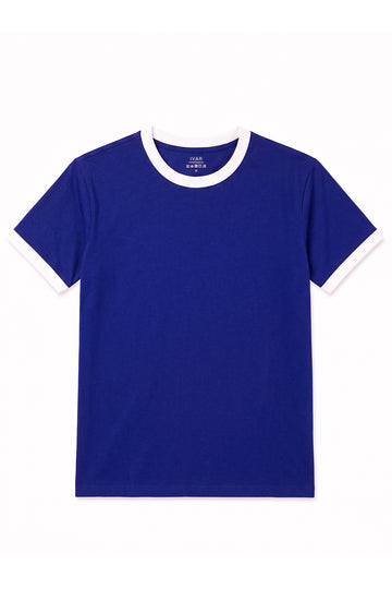 IVAR® Blue Depth Ft black Ringer Tshirt