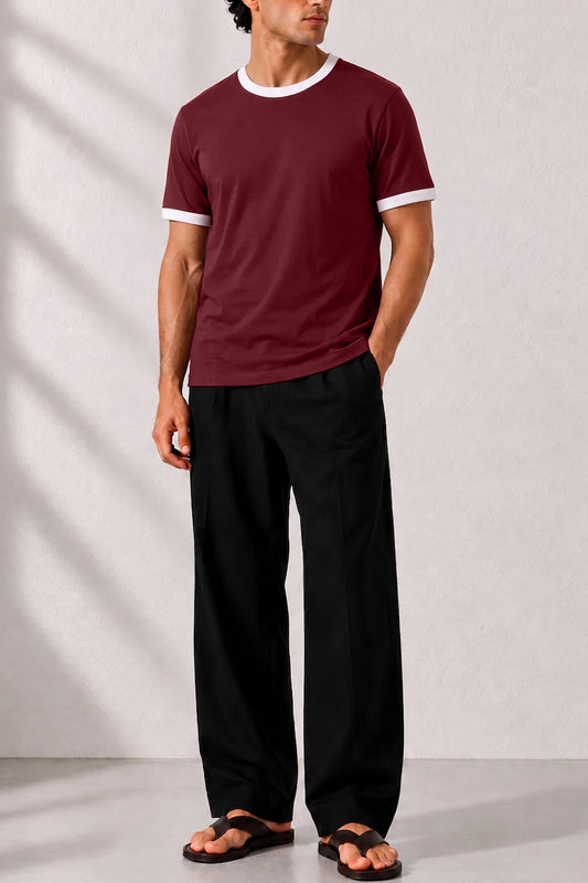 IVAR® Syrah Ft White Ringer Tshirt