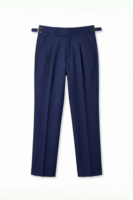 IVAR® Royal Blue Pleated Gurkha Pants