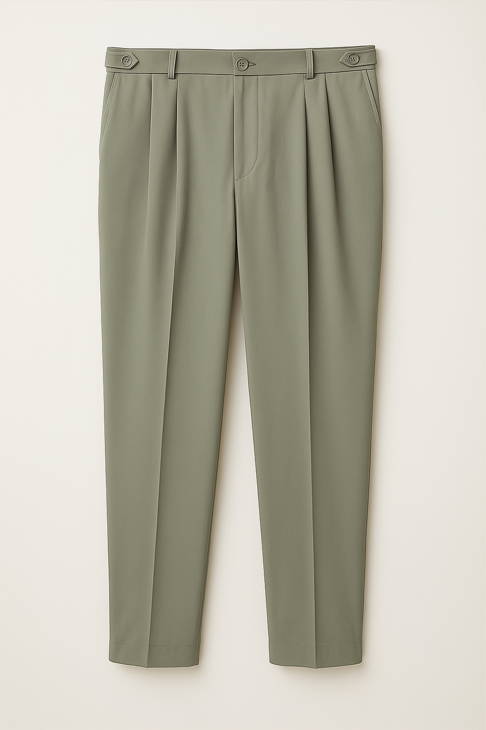 IVAR® Stone Grey Adjustable pleated pants