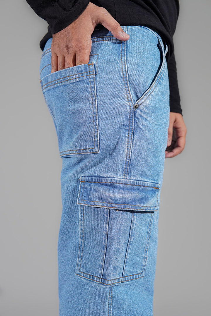 IVAR® Relaxfit Blue Denim Cargos