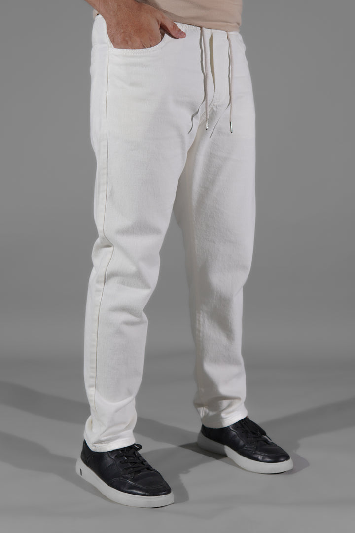 IVAR® AO White Denim Joggers