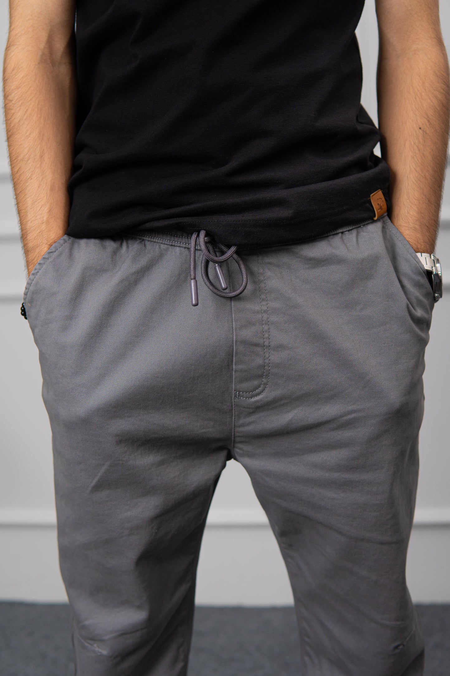 IVAR® Charcoal Enzyme Wash Chino Joggers