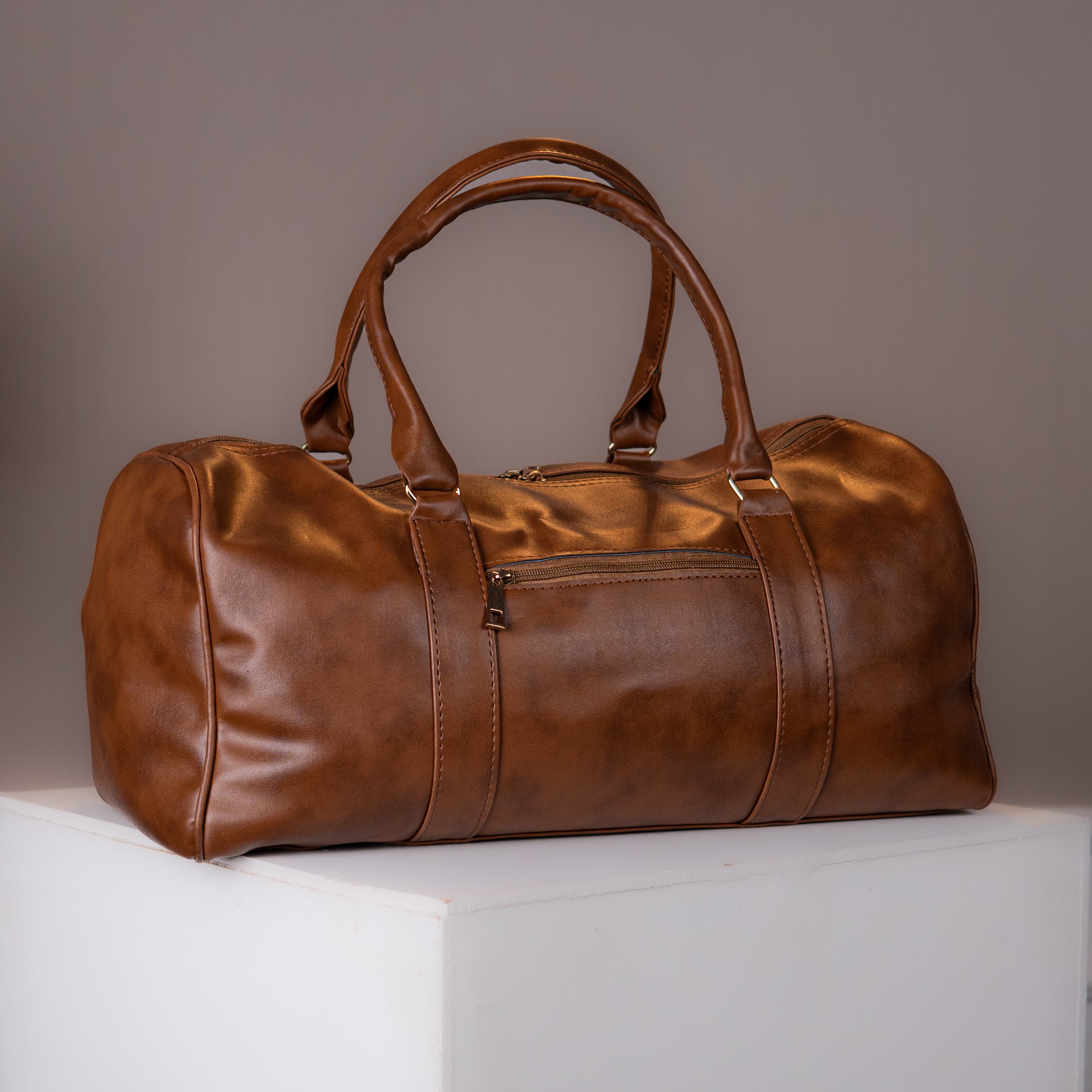 IVAR Brown Vintage Duffle Bag ivarclothing