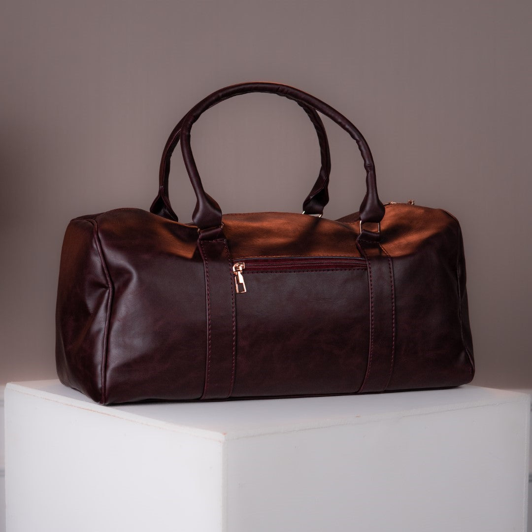 IVAR® Burgundy Vintage Duffle Bag