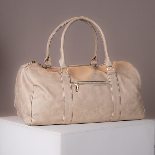 IVAR® Beige Vintage Duffle Bag