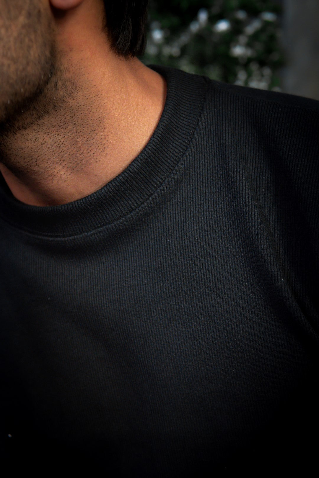 IVAR® Black Textured Sweatshirt