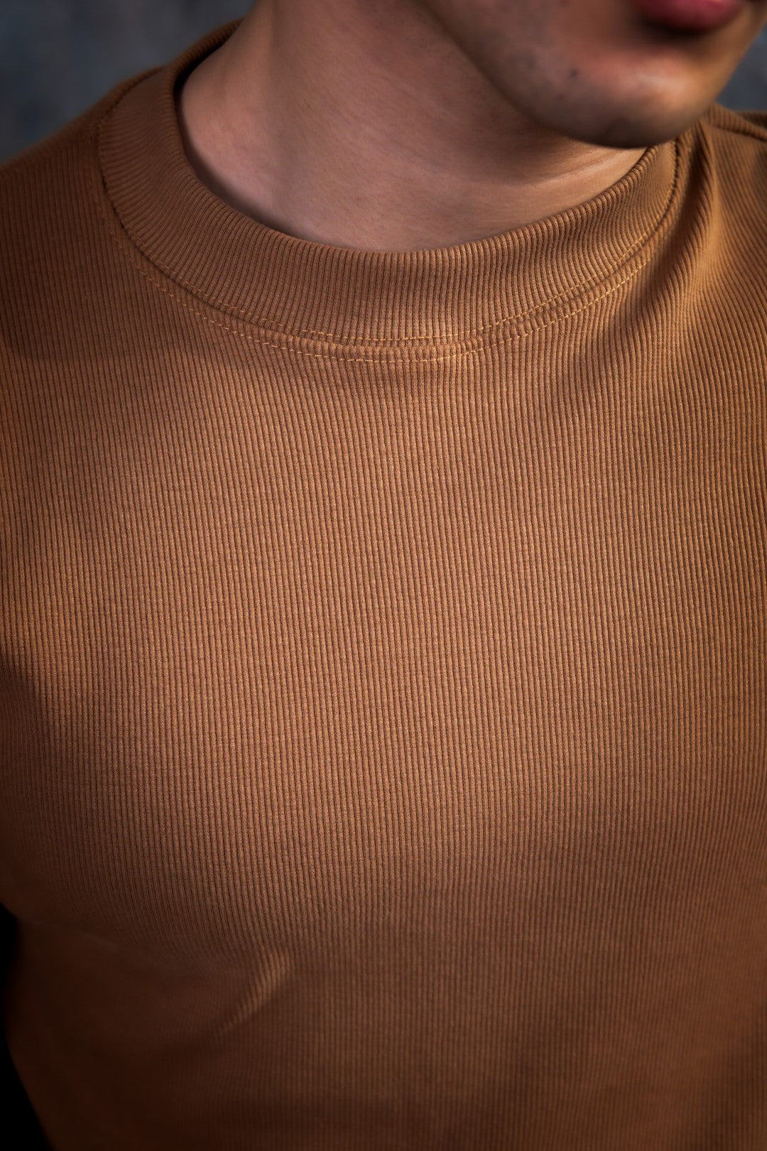 IVAR® Camel Textured Sweatshirt