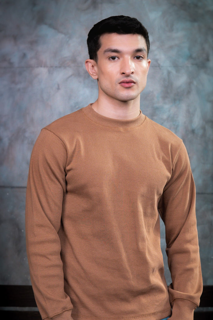 IVAR® Camel Textured Sweatshirt