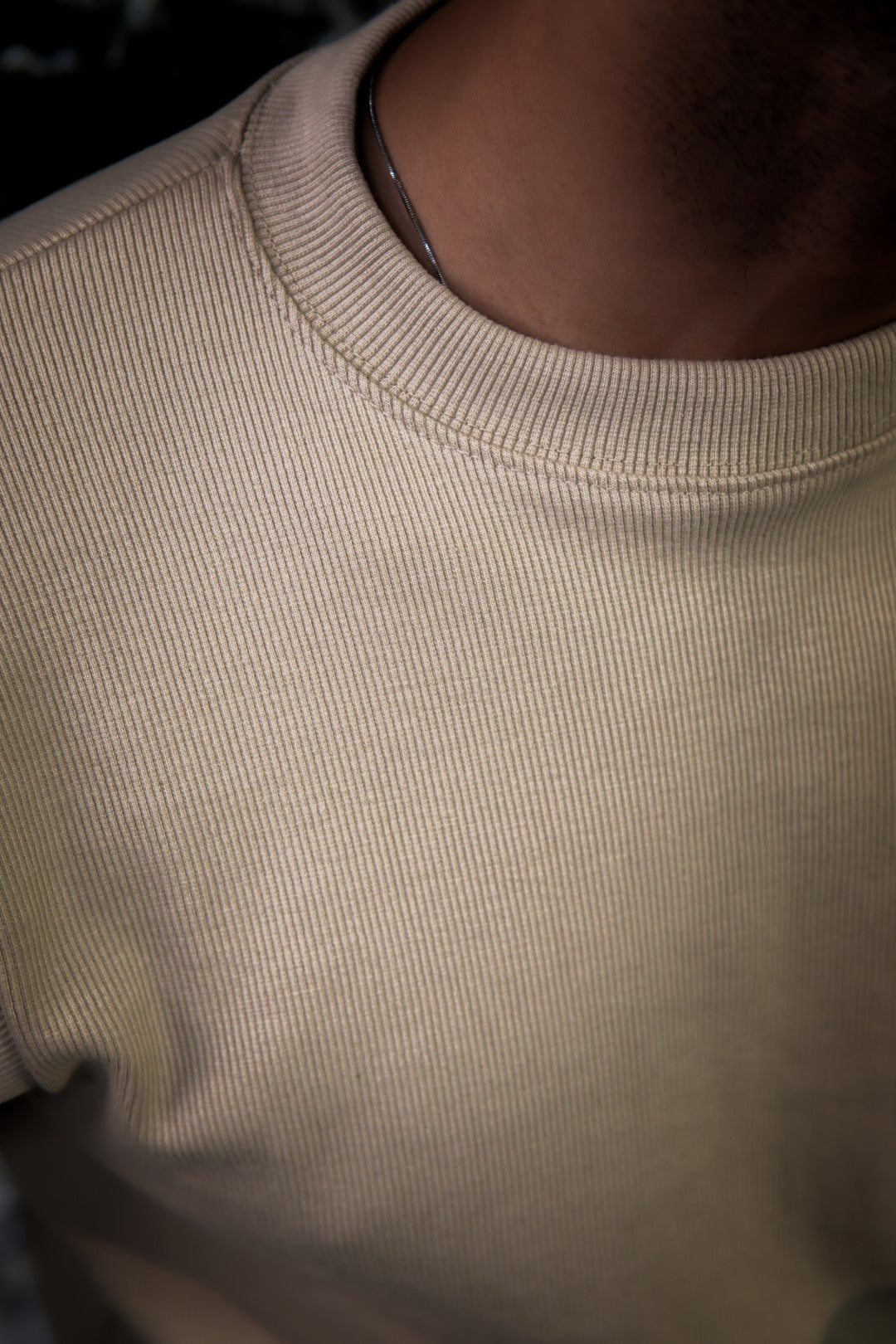 IVAR® Beige Textured Sweatshirt