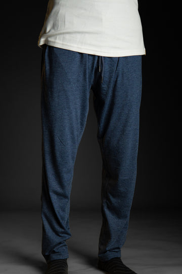 Heather Blue Knitted Pajama (100% Combed Cotton)