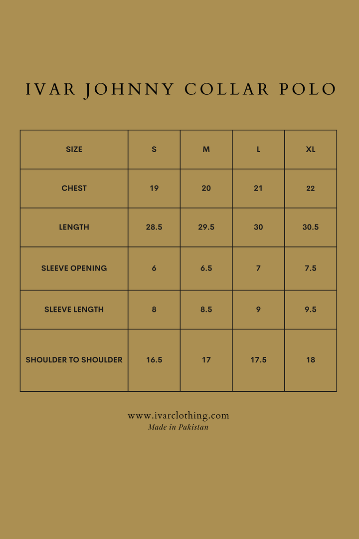 IVAR® Azure Johnny Collar Polo
