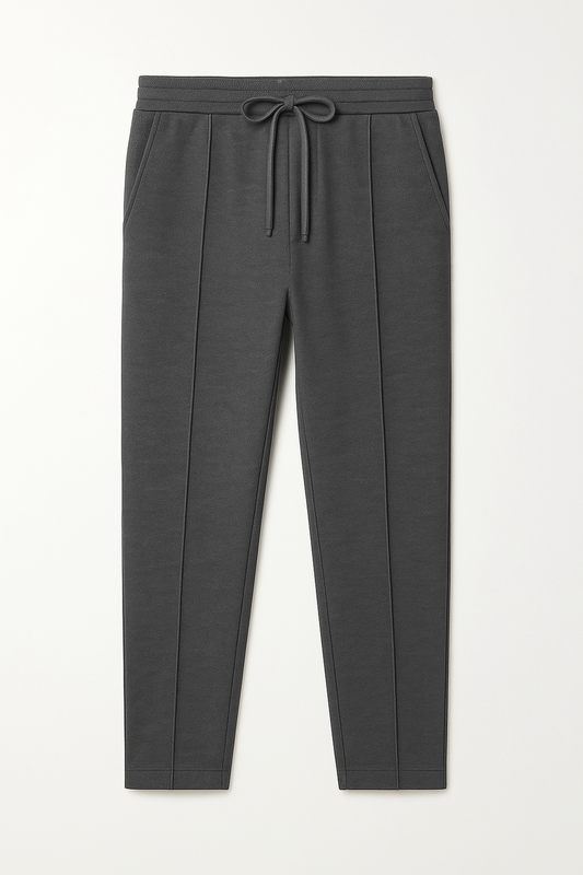 IVAR® Slate Grey Stapered Knitted Pants