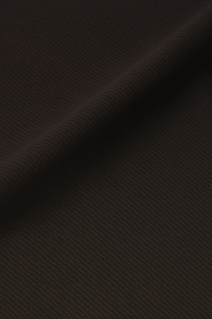 IVAR® Chocolate Brown Ribbed Shirt
