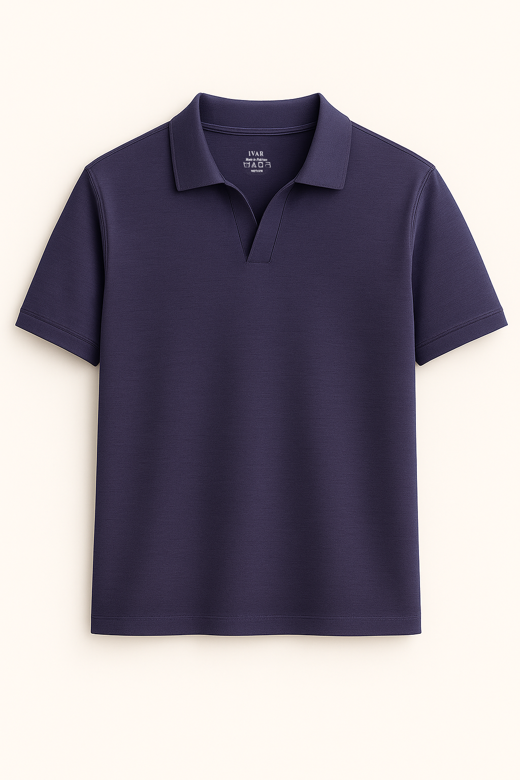 IVAR® Storm Blue Johnny Collar Polo