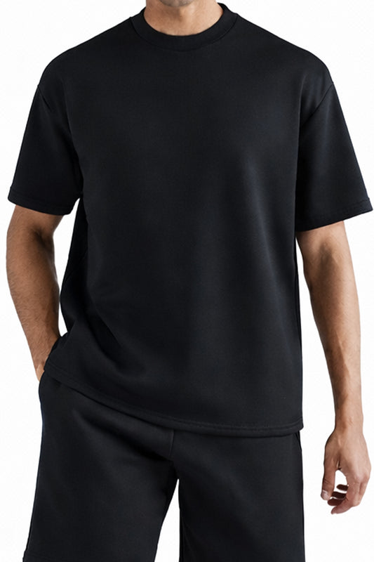 IVAR® Black Scuba Oversized Tshirt