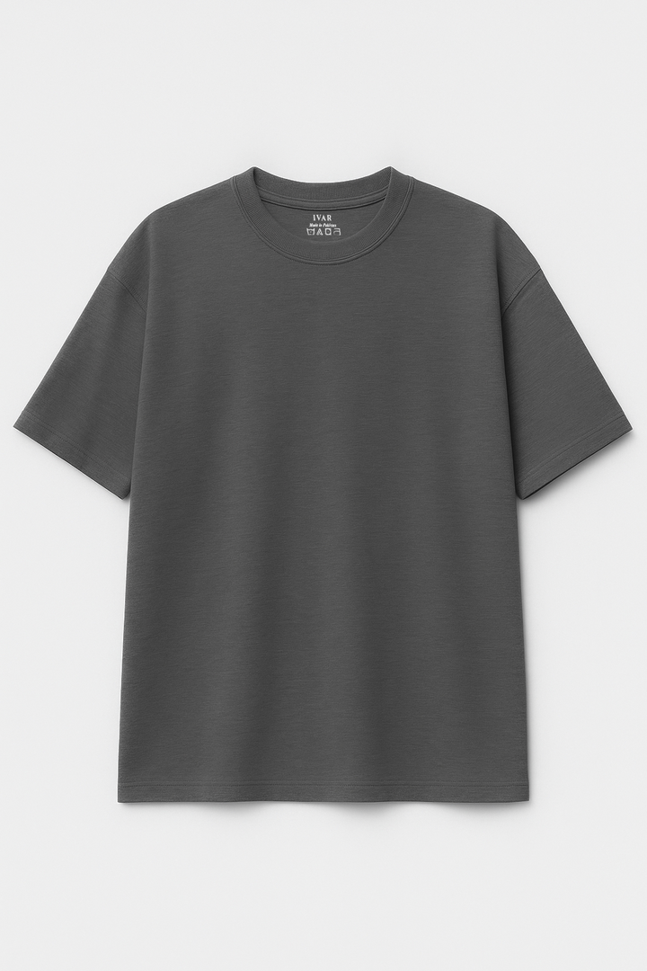 IVAR® Slate Grey Oversized Tshirt