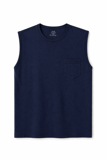IVAR® Airloop Navy Sleeve Less Tshirt