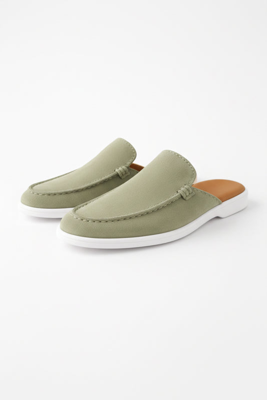 IVAR® Olive Grey Slide Loafers