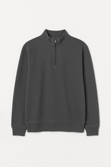 IVAR® Smoky Grey Fleece Quarter Zipper