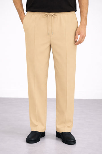 IVAR® Khaki Stapered Knitted Pants