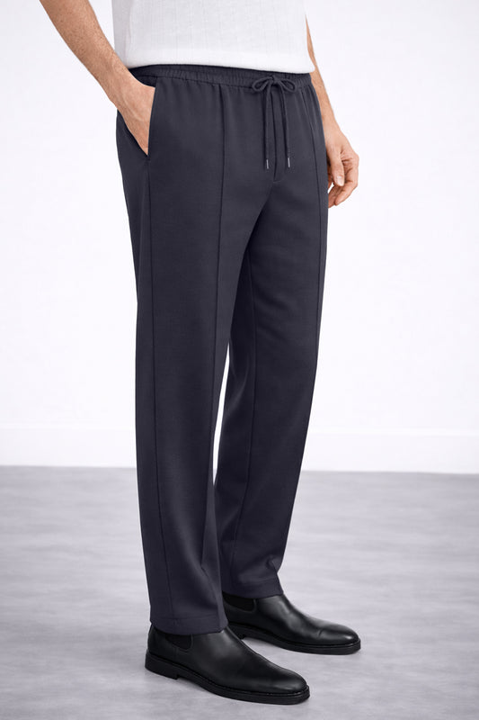 IVAR® Charcoal Stapered Knitted Pants