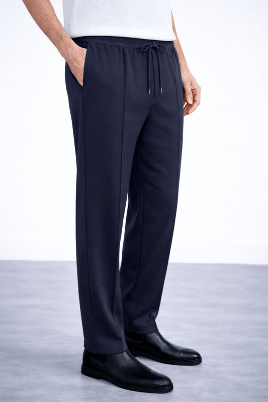 IVAR® Dark Charcoal Stapered Knitted Pants