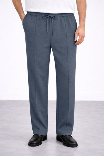 IVAR® Smoke Grey Stapered Knitted Pants