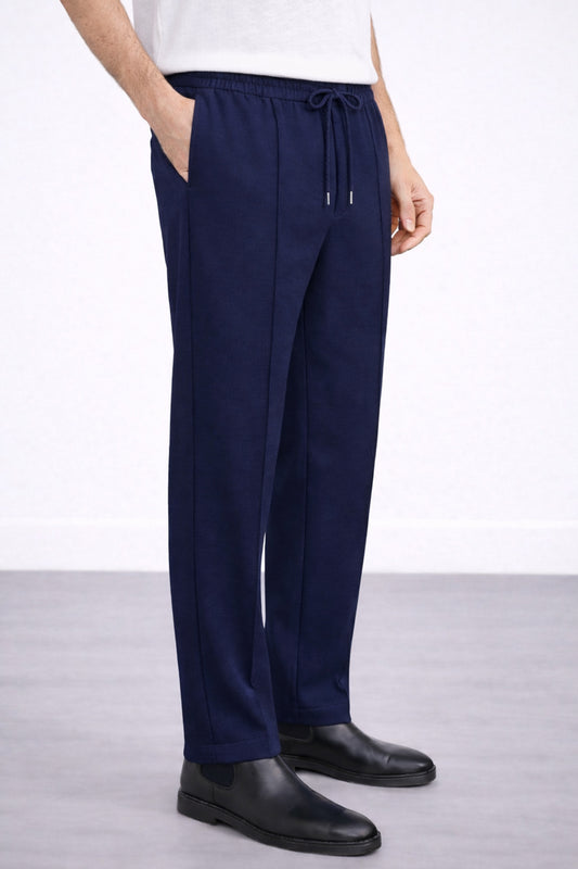 IVAR® Storm Blue Stapered Knitted Pants