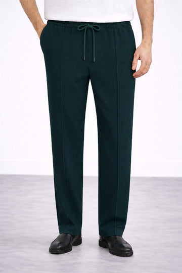 IVAR® Teal Green Stapered Knitted Pants