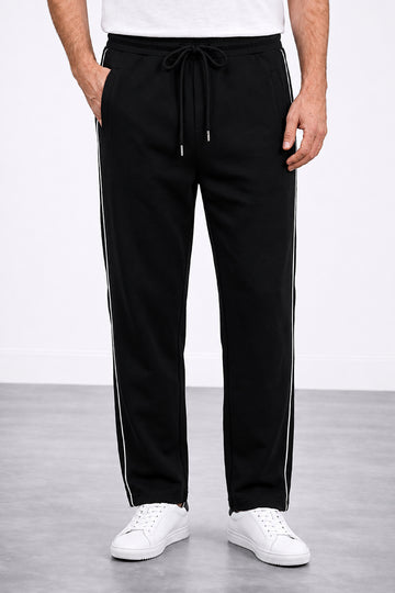 IVAR® Black Stapered Track Pants