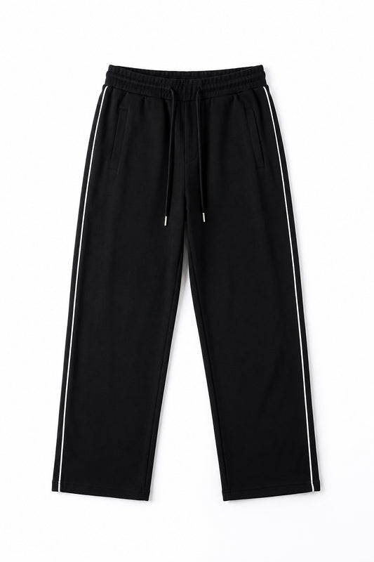 IVAR® Black Stapered Track Pants