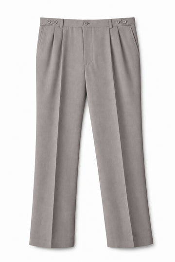 IVAR® Steel Grey Adjustable Pleated Pants