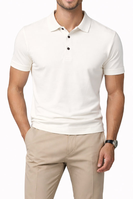 IVAR® Off White Stitchless Polo