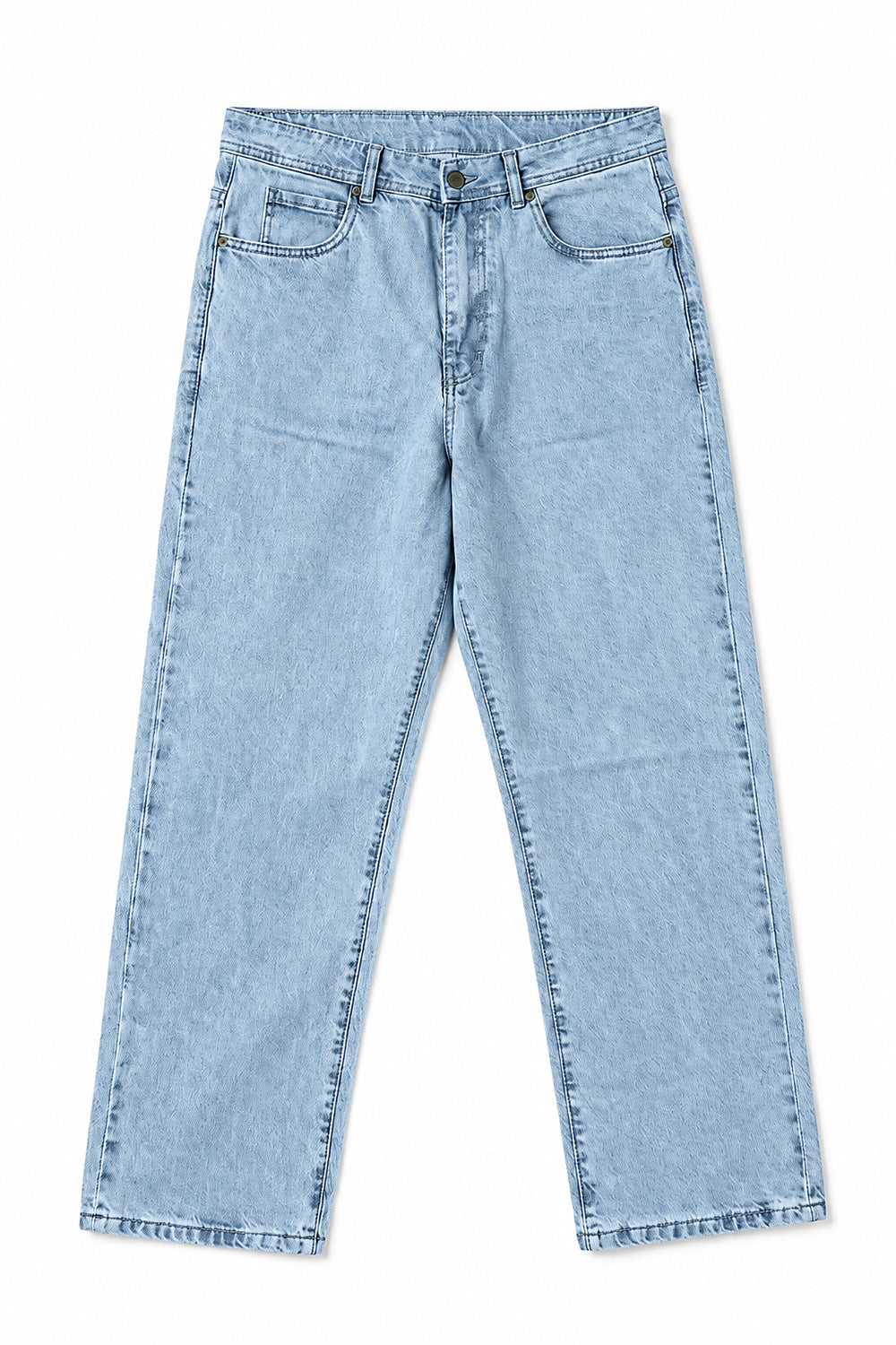 IVAR Light Blue Straight Fit Denim – light blue straight-leg denim jeans, view 2