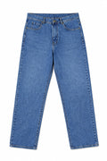 IVAR Mid Blue Straight Fit Denim – mid blue straight-leg denim jeans, view 2