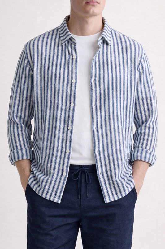 IVAR® Blue & White Resort Shirt